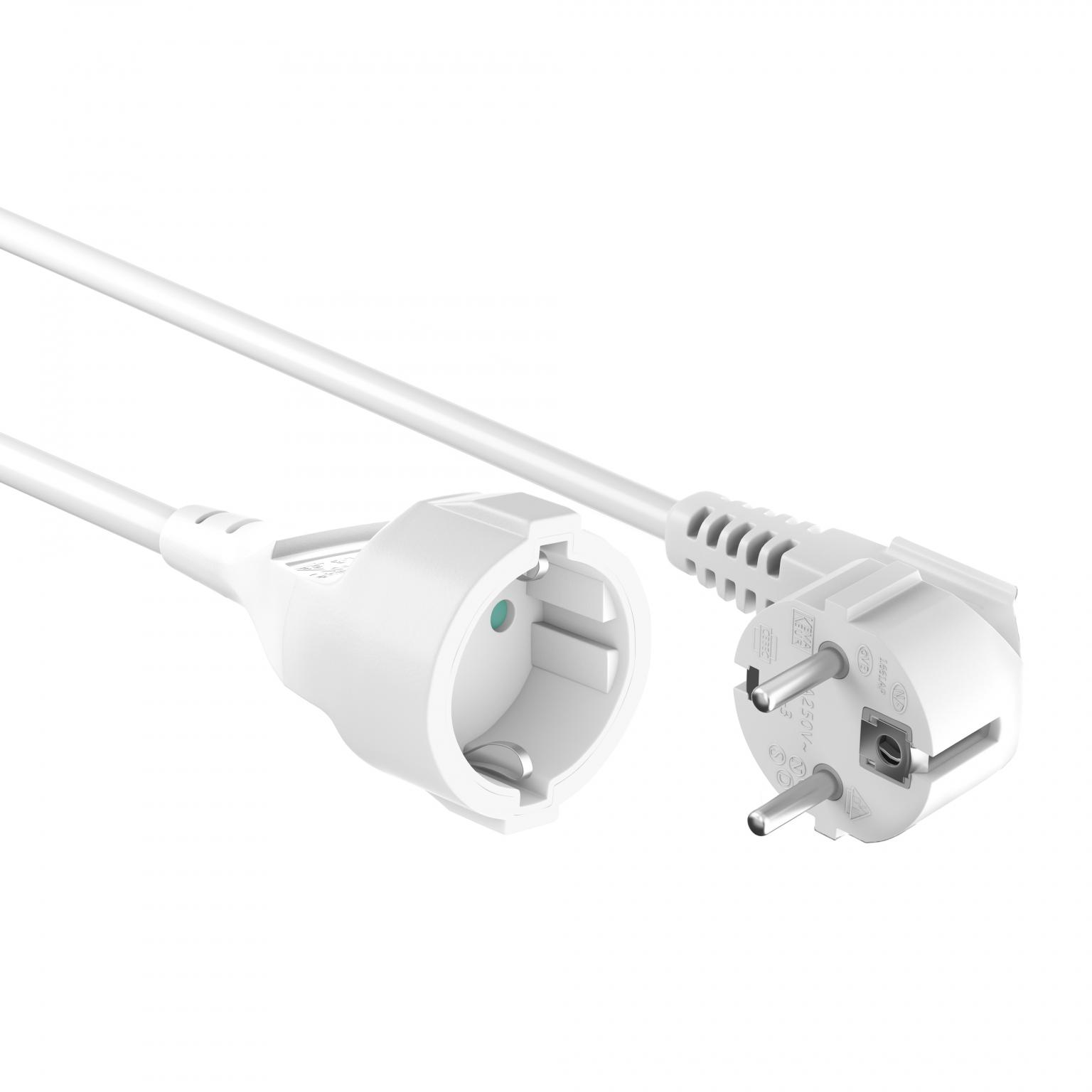Verlengsnoer wit voor apparaten en elektronica – ALLTEQ