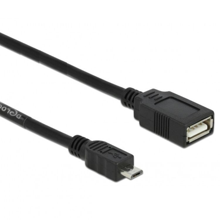 USB A naar USB micro verlengkabel - Delock