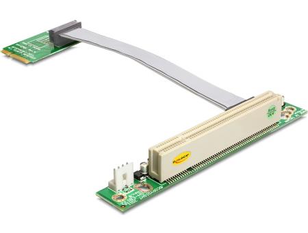Carte Riser MiniPCIe > PCI 32bit/5V câble de 13 cm - Delock