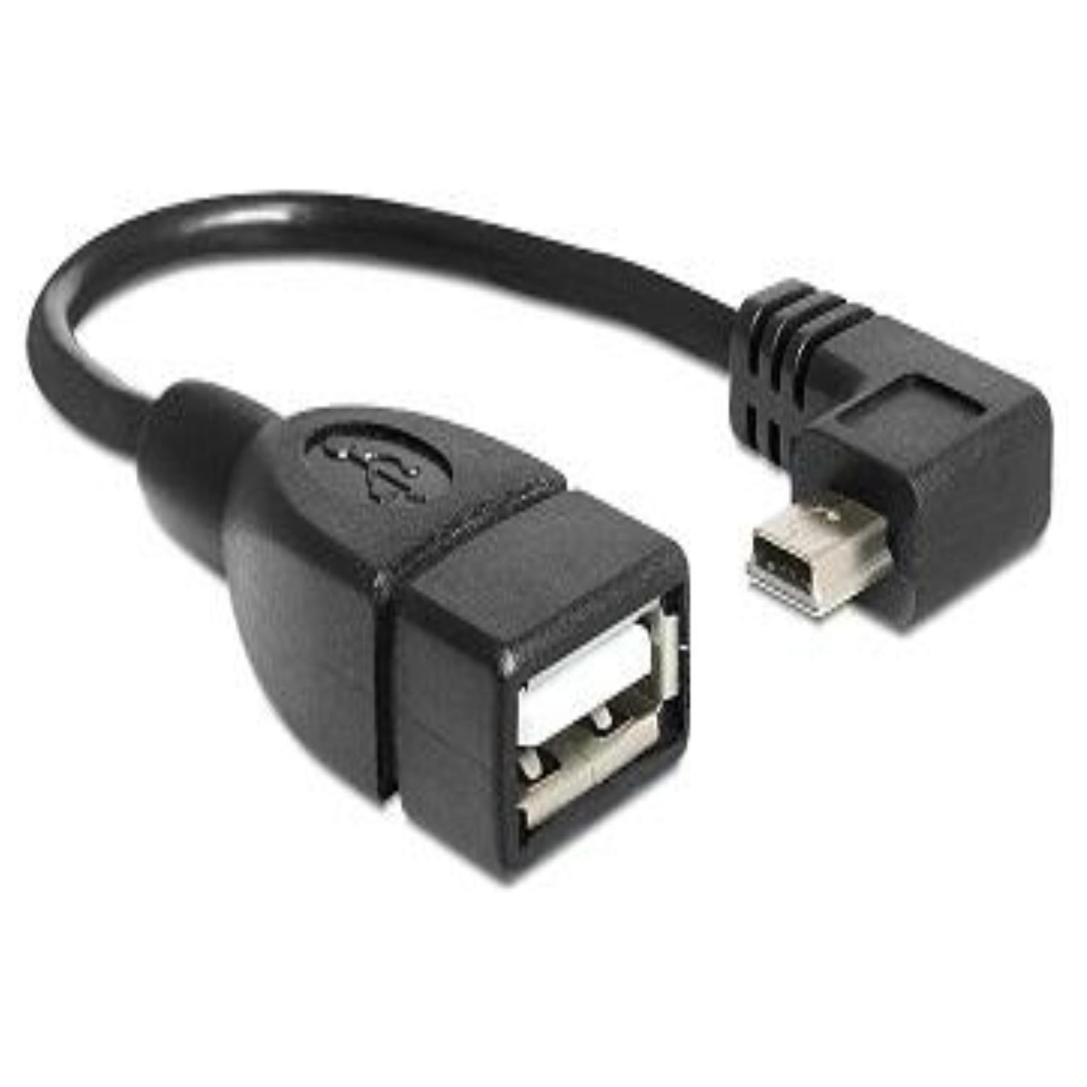 USB Mini verloopkabel met OTG - Delock