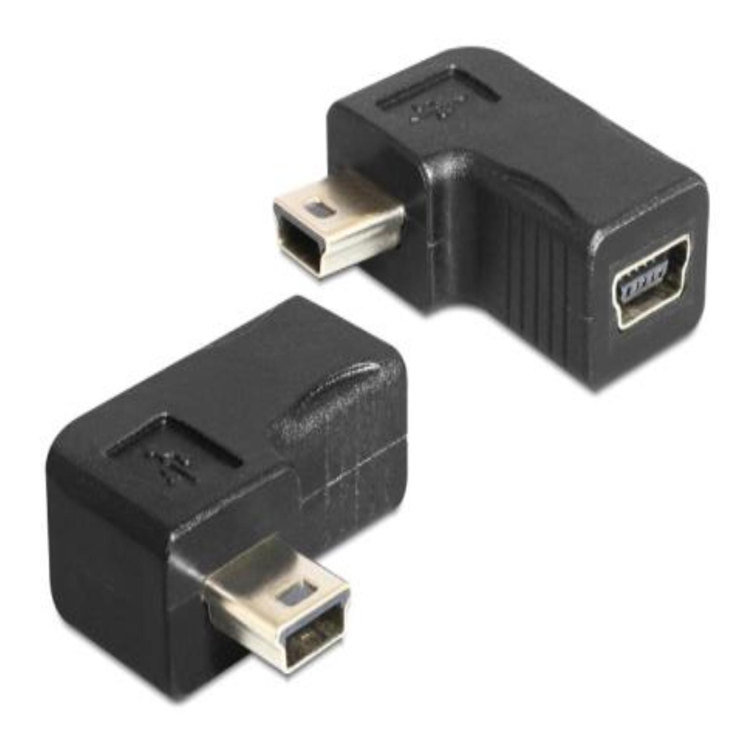 Mini USB koppelstuk - haaks - Delock