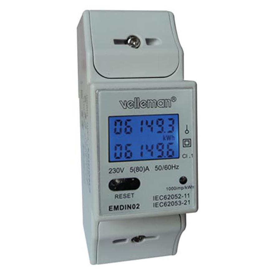 KWh meter - 1 Fase - 80A - Velleman