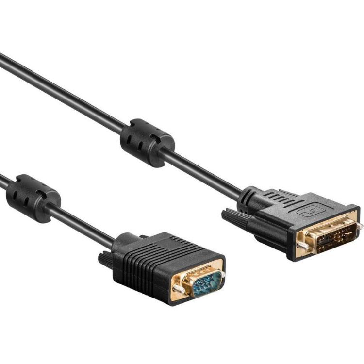 DVI naar VGA - 2 meter - Zwart - Allteq