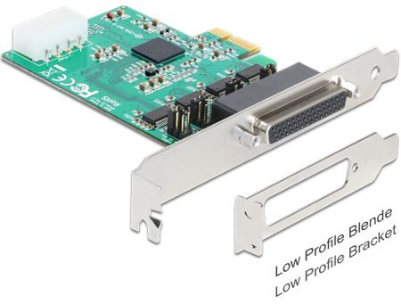 PCIe Seriële 4x RS 232 Hoge Snelheid 921K Voeding - Delock