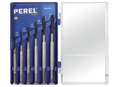 SET MET 6 PRECISIET SCHROEVENDRAAIERS - Perel
