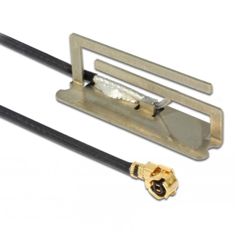Delock WLAN Antenne MHF/U.FL compatibel 802.11 a/b/g/n 4 dBi 134 mm intern - Delock