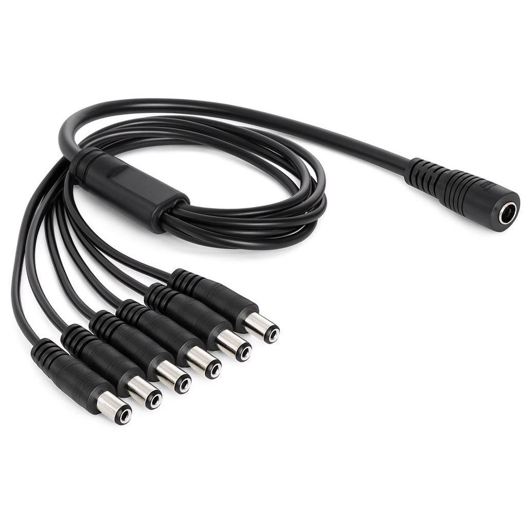 DC verdeelkabel Splitter 1 naar 6 voor 5,5 × 2,1 mm