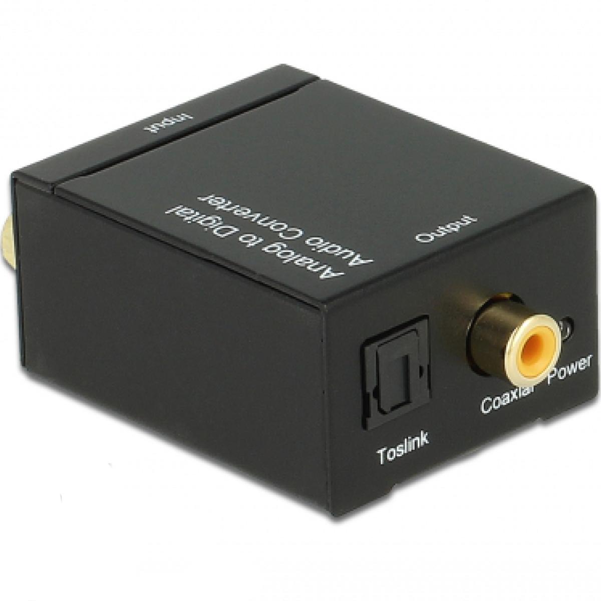 amx Convertisseur câble Coaxial ou fibre Optique à sortie RCA  stéréophonique, inlcu câble fibre optique