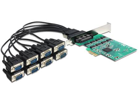 Carte Delock PCI Express > 8 x Série RS 232 High Speed 921K - Delock