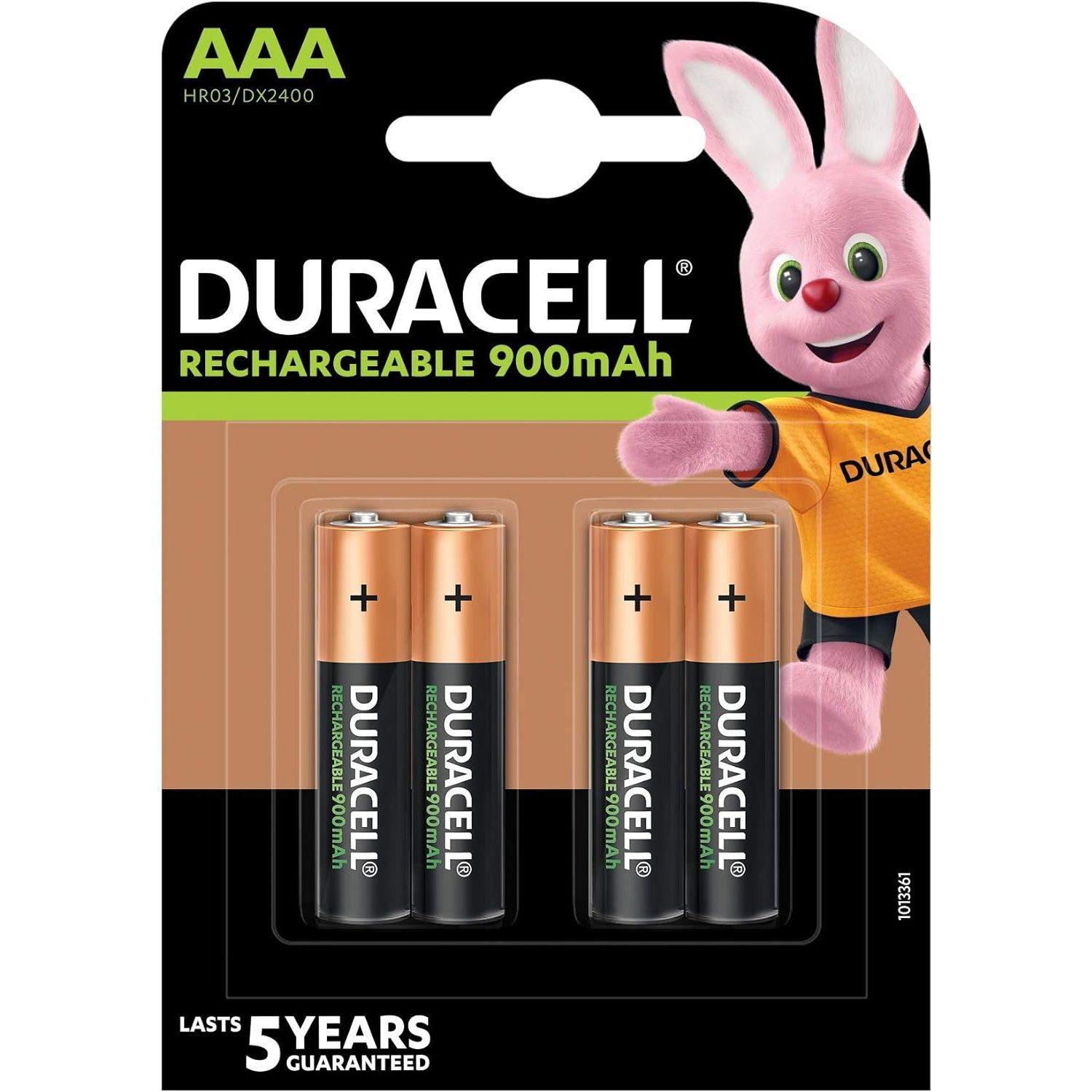 Oplaadbare AAA Batterij - 4 stuks - Duracell