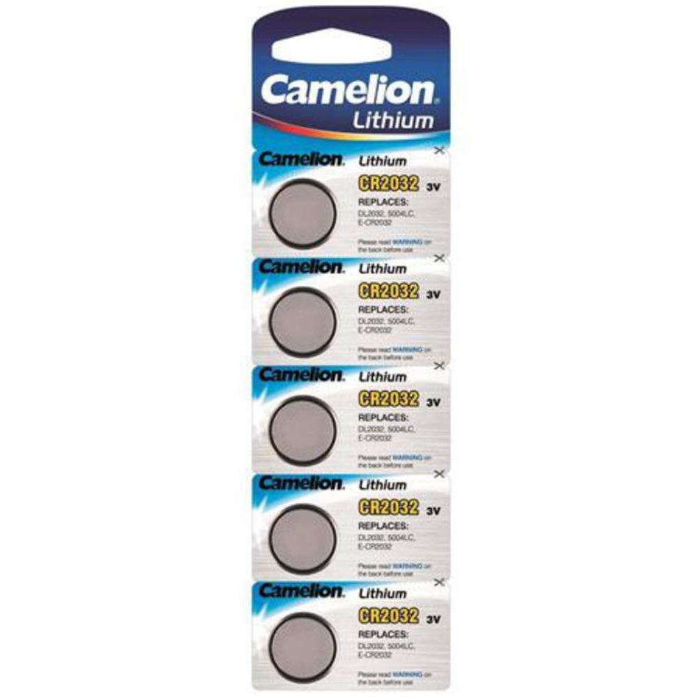 Knoopcel batterij - CR2032 - 5 batterijen - Camelion