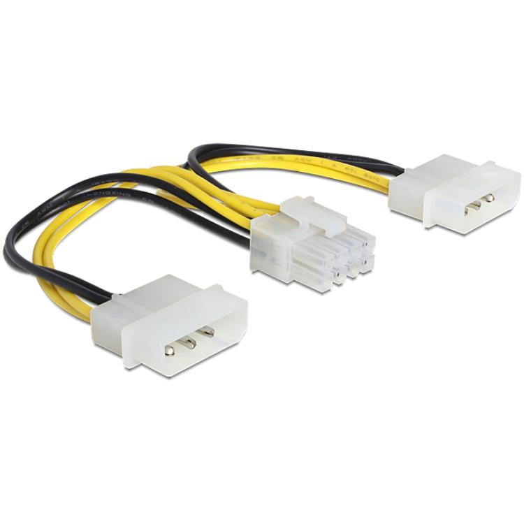 Molex naar EPS voedingskabel - Delock