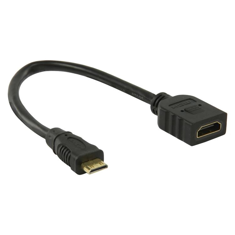 Mini HDMI naar HDMI A kabel - Allteq