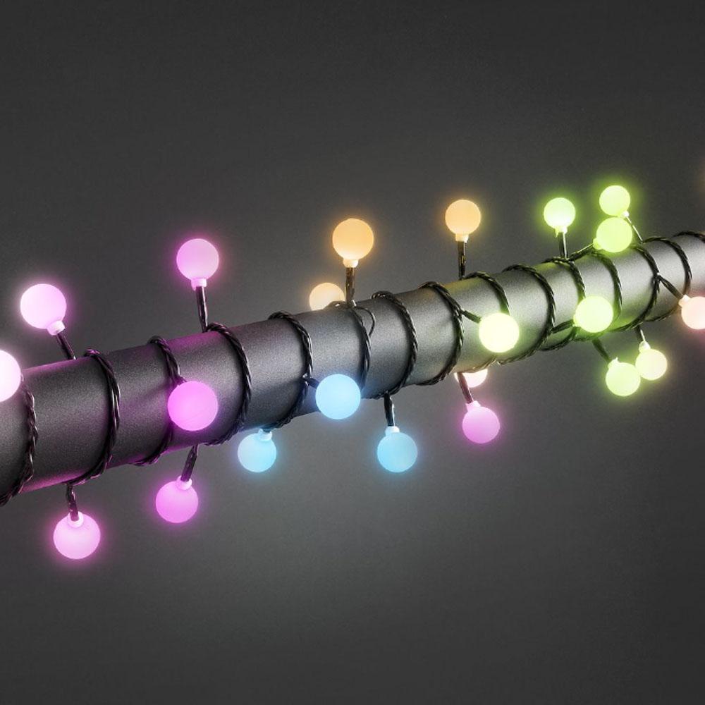Lichtsnoer - led kerstverlichting buiten en binnen - 80 lampjes - 7.9 meter - multicolor