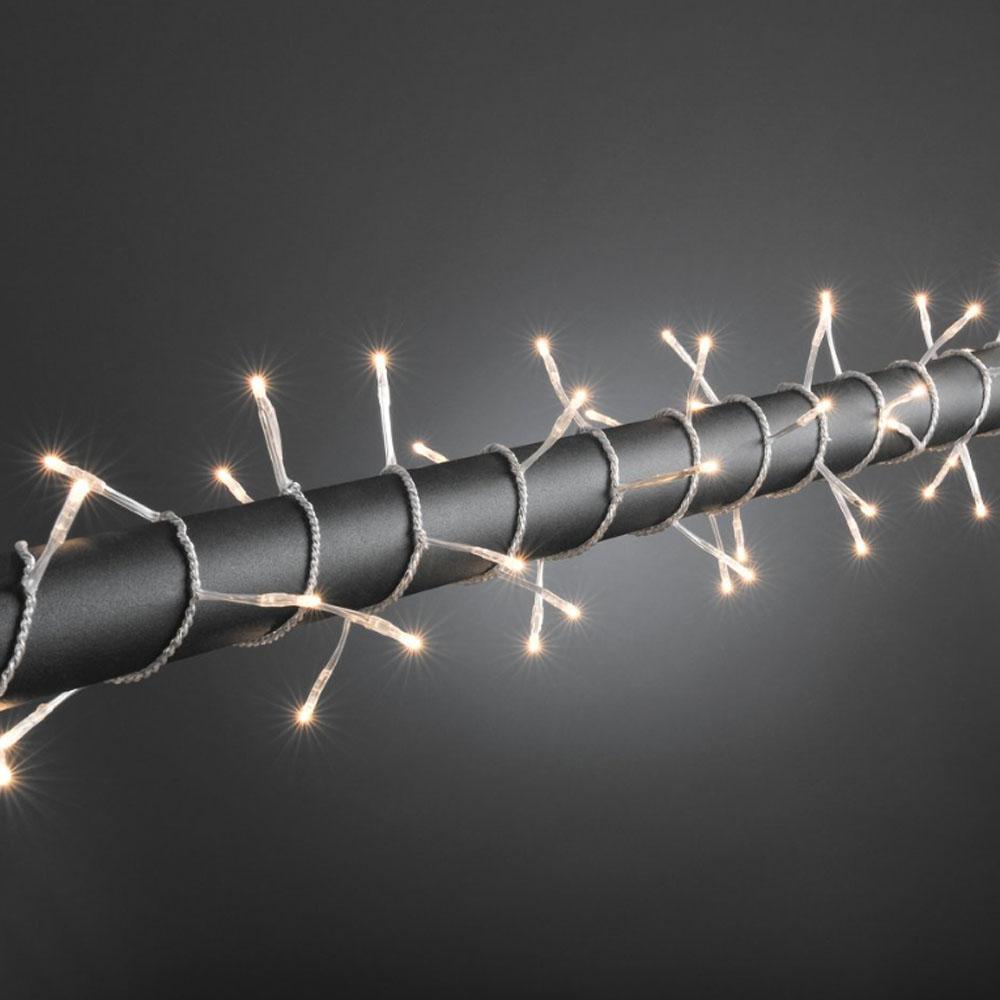 Cluster lighting - lumières de Noël à leds pour l'extérieur et l'intérieur - 120 lumières - 5,9 mètres - extra warm white