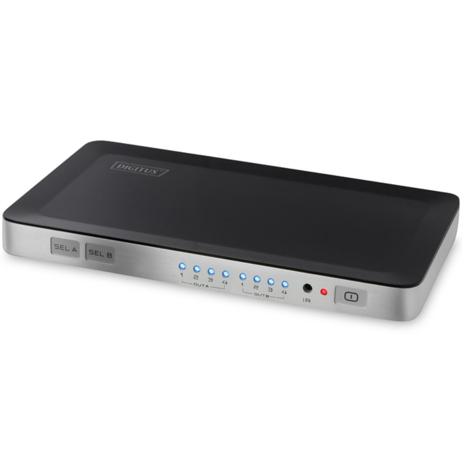 HDMI matrixswitch - 4 naar 2 poorts - Digitus