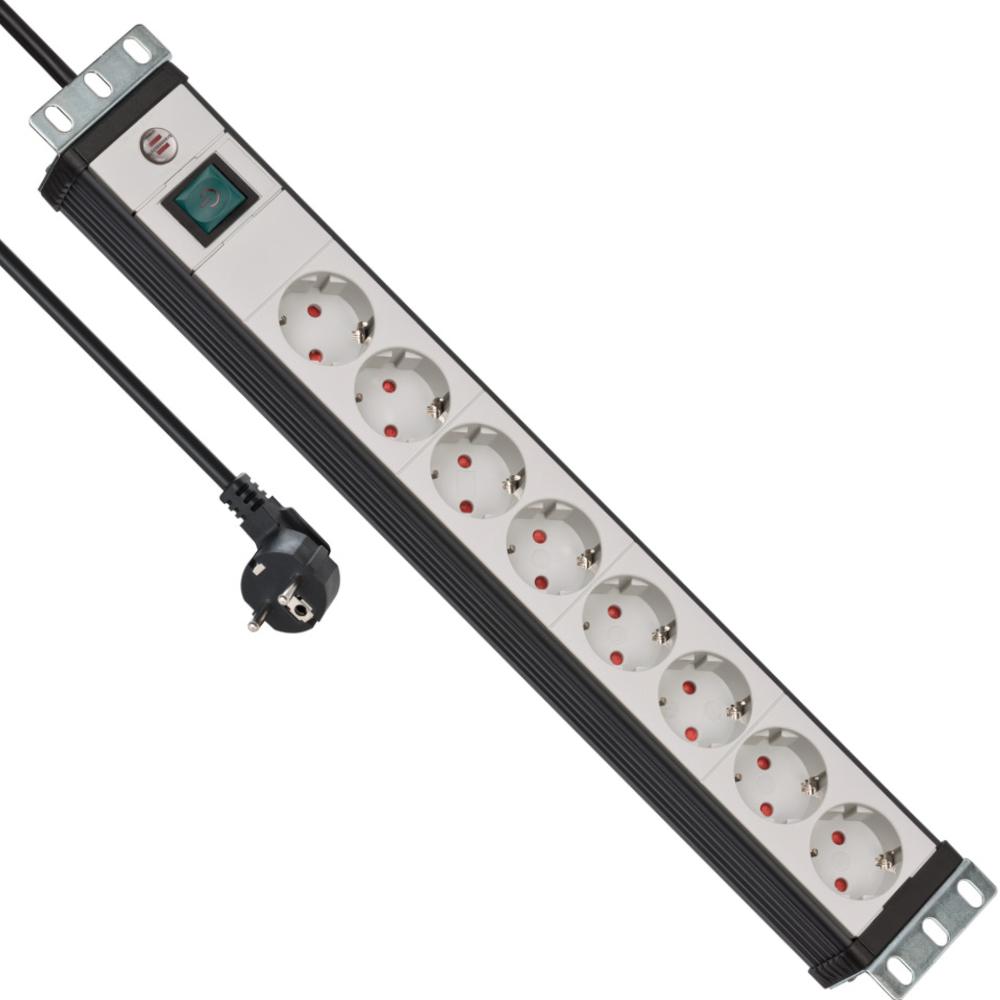 19 inch stekkerdoos - 8-voudig - Brennenstuhl