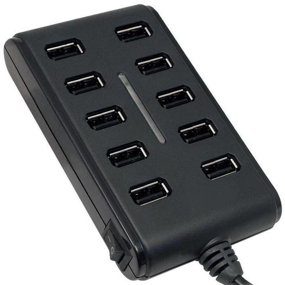 Hub USB avec Alimentation - 7 ports - Boutons marche/arrêt pour économie d'  Énergie 