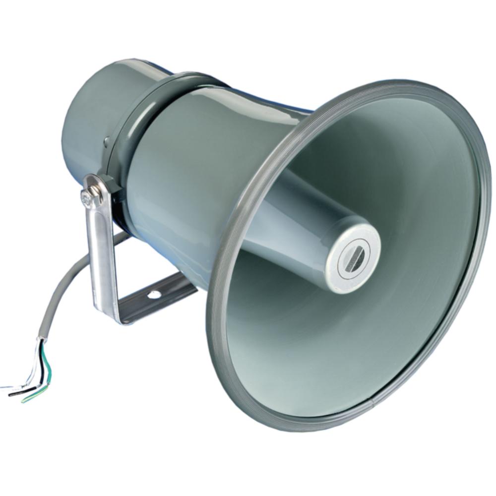 Plicht Verslagen Booth Hoorn luidspreker 100 V - 100V Hoorn luidspreker, Merk: Visaton - 50203,  Geluidsdruk: 105 dB, Max. 15 Watt, Kleur: Grijs.