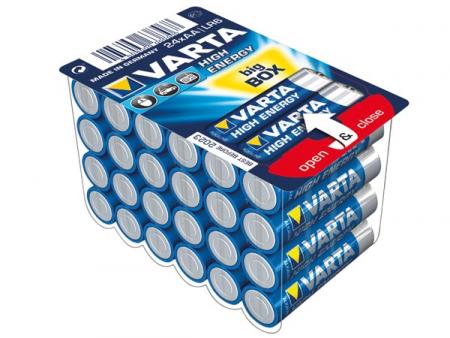 ALCALINE À HAUTE ÉNERGIE AA/LR6, 1,5 V - 4906.301.124 (24 pces) - Varta
