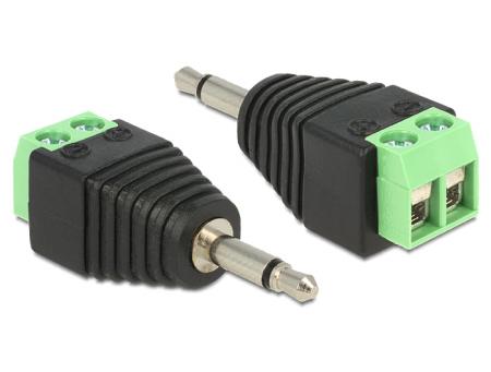 Delock adapter 3,5mm > Terminalblock 2 Pin