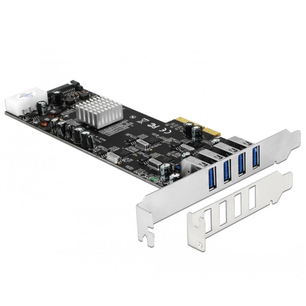 Delock PCI Express Card > 4 x external USB 3.0 Quad Channel - Delock
