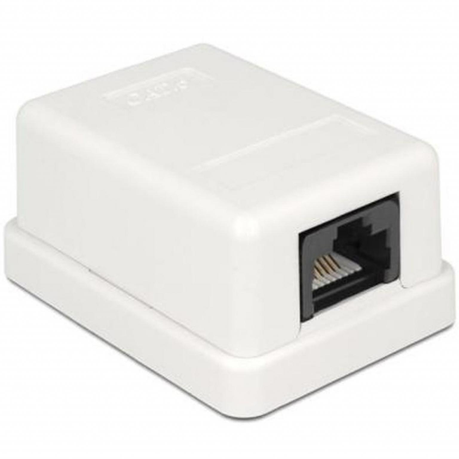 Cat 6 wandcontactdoos - opbouw - internet stopcontact LSA