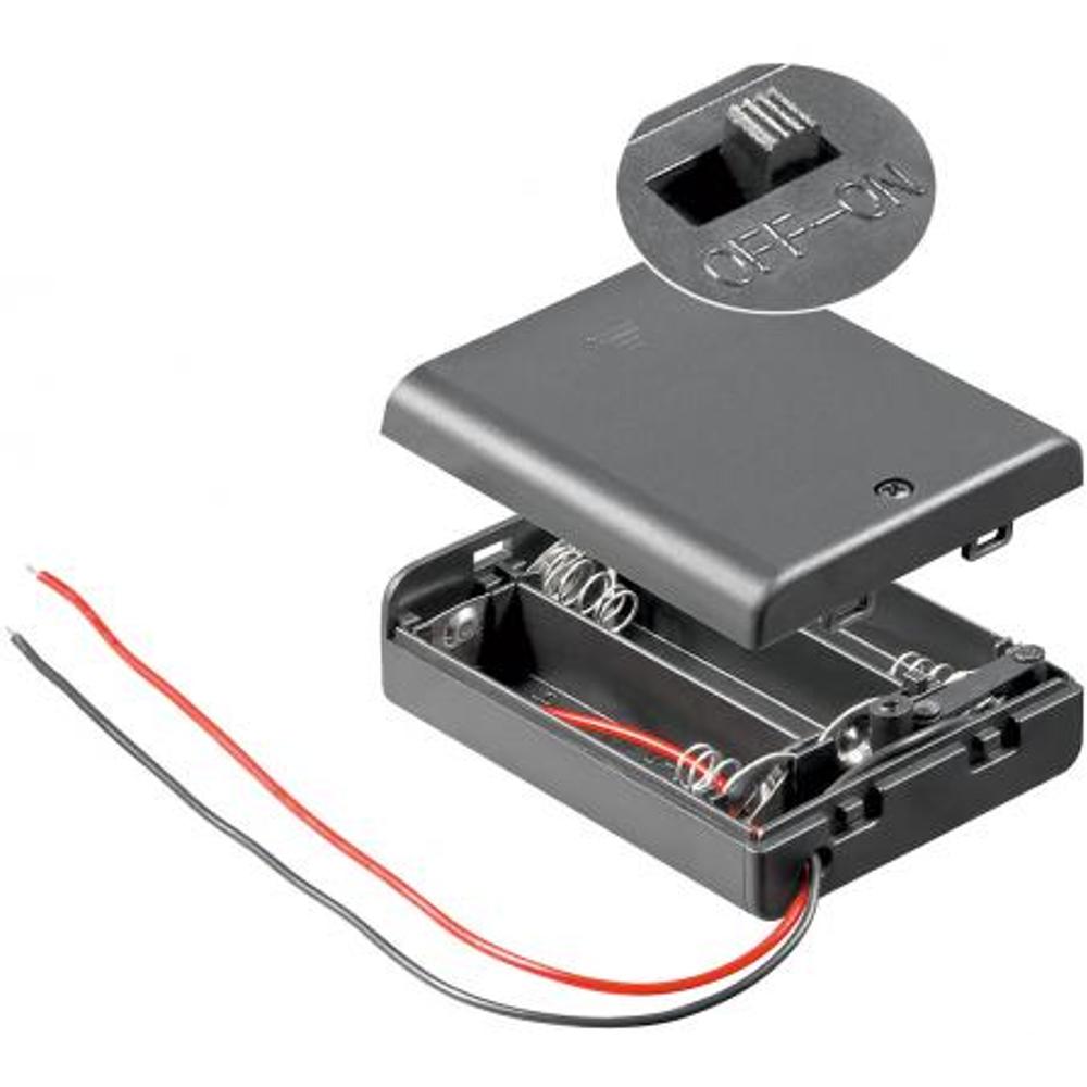 Porte-piles AA avec fils de connexion pour projets électroniques