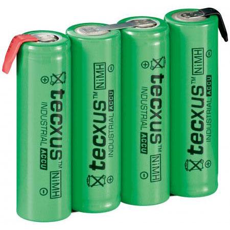 cafe Wasserette Stressvol Oplaadbare Soldeer batterij - Nimh - Aantal: 1 batterij, IEC code: HR6,  Aansluiting: Soldeeraansluiting, Spanning: 4.8 volt, Capaciteit: 2100mAh,