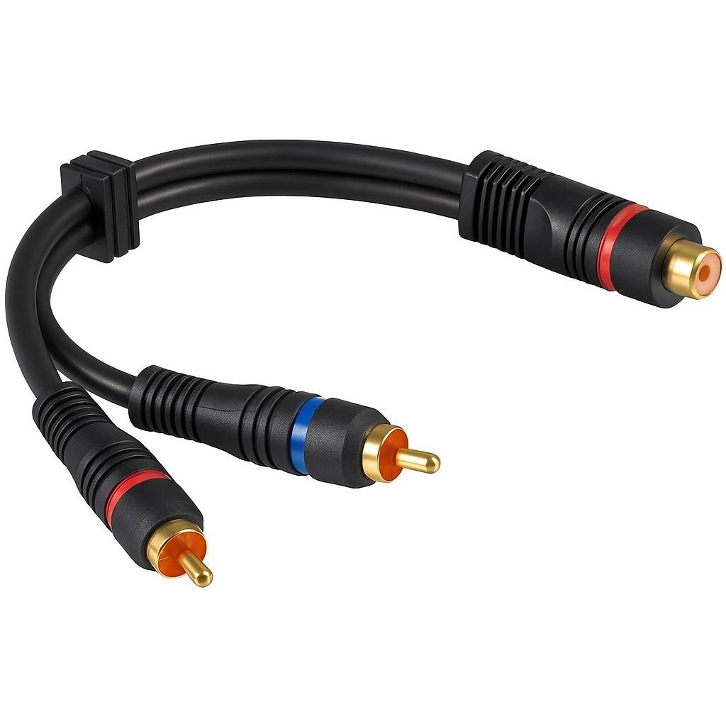 Tulp splitter audio kabel - Goobay