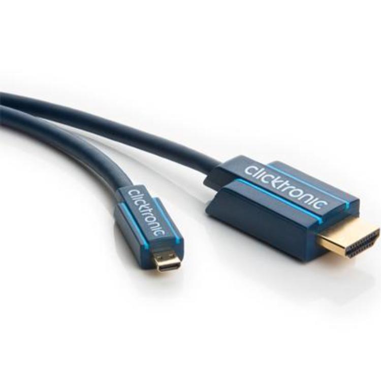 Câble HDMI™ grande vitesse, mâle type A- mâle type D (Micro