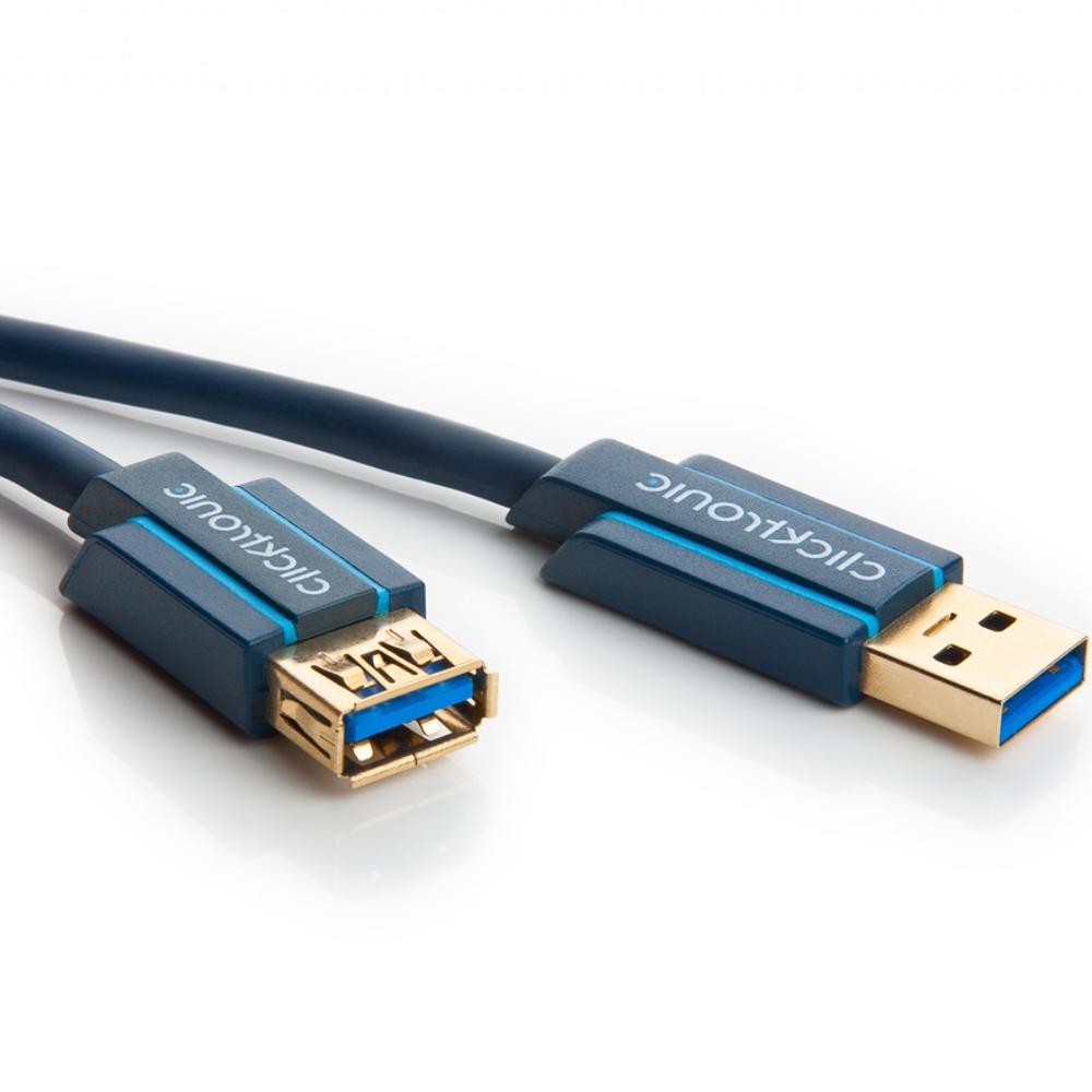 USB A verlengkabel - Clicktronic