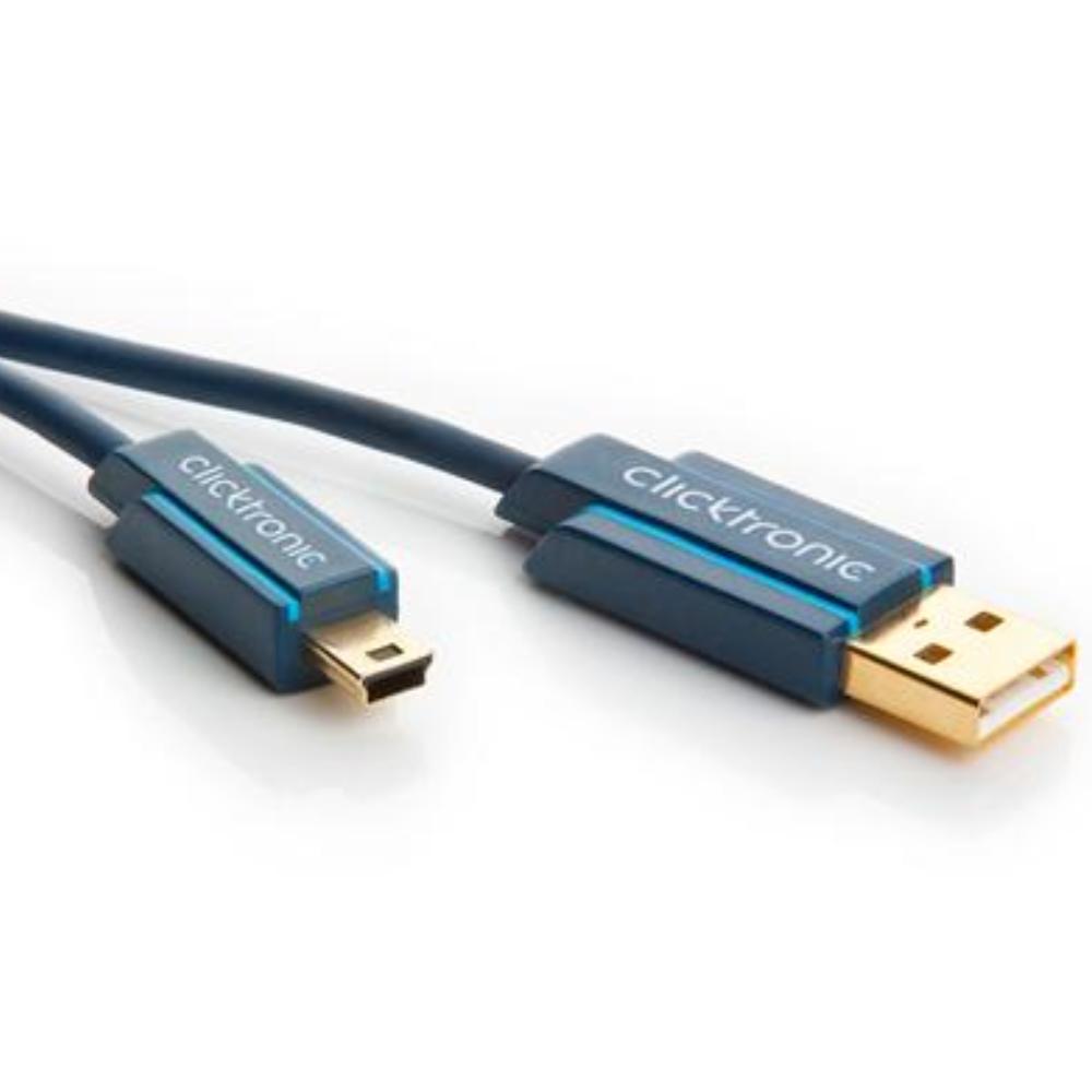 USB Mini datakabel - 0.5 meter - Clicktronic
