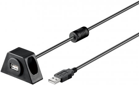 USB 2.0 Hi-Speed extension cable inchesAinches plug to inchesAinch