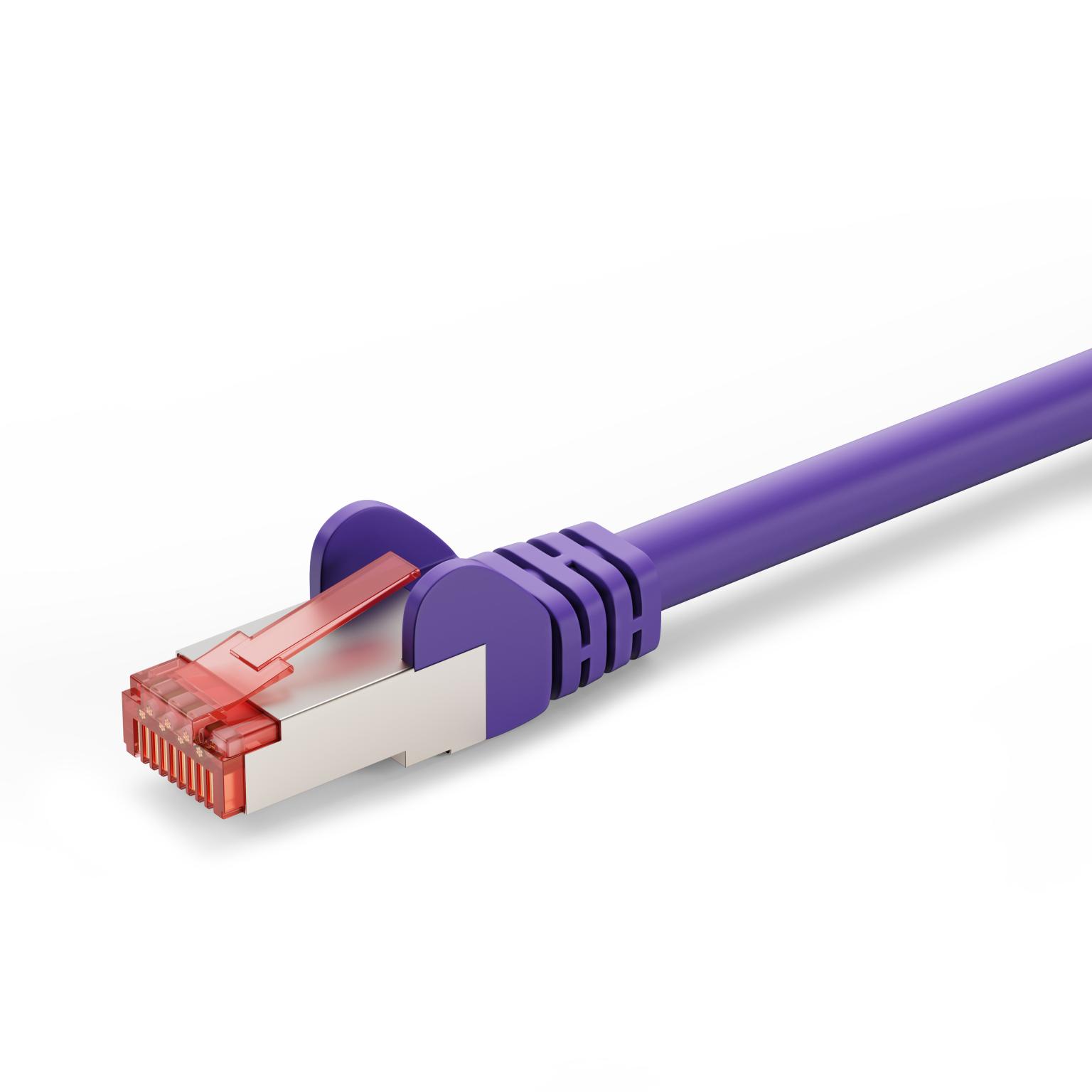 S/FTP kabel - 7.5 meter - Paars - Goobay