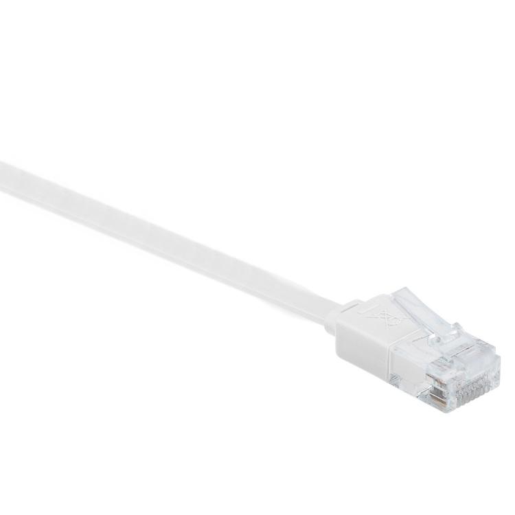 Delock Produits 85874 Delock Câble de réseau RJ45 Cat.6A S/FTP coudé vers  le bas / droit 1 m