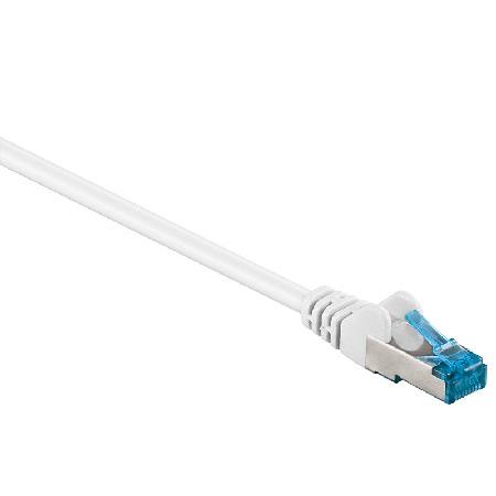 Câble réseau Cat 7 S/FTP - Câble réseau - blanc, Type : Cat 7 S/FTP (PiMF)  - LSZH, Connecteur 1 : RJ45 mâle, Connecteur 2 : RJ45 mâle, Conducteurs :  Cu - AWG 26/7, Longueur : 10 mètres.