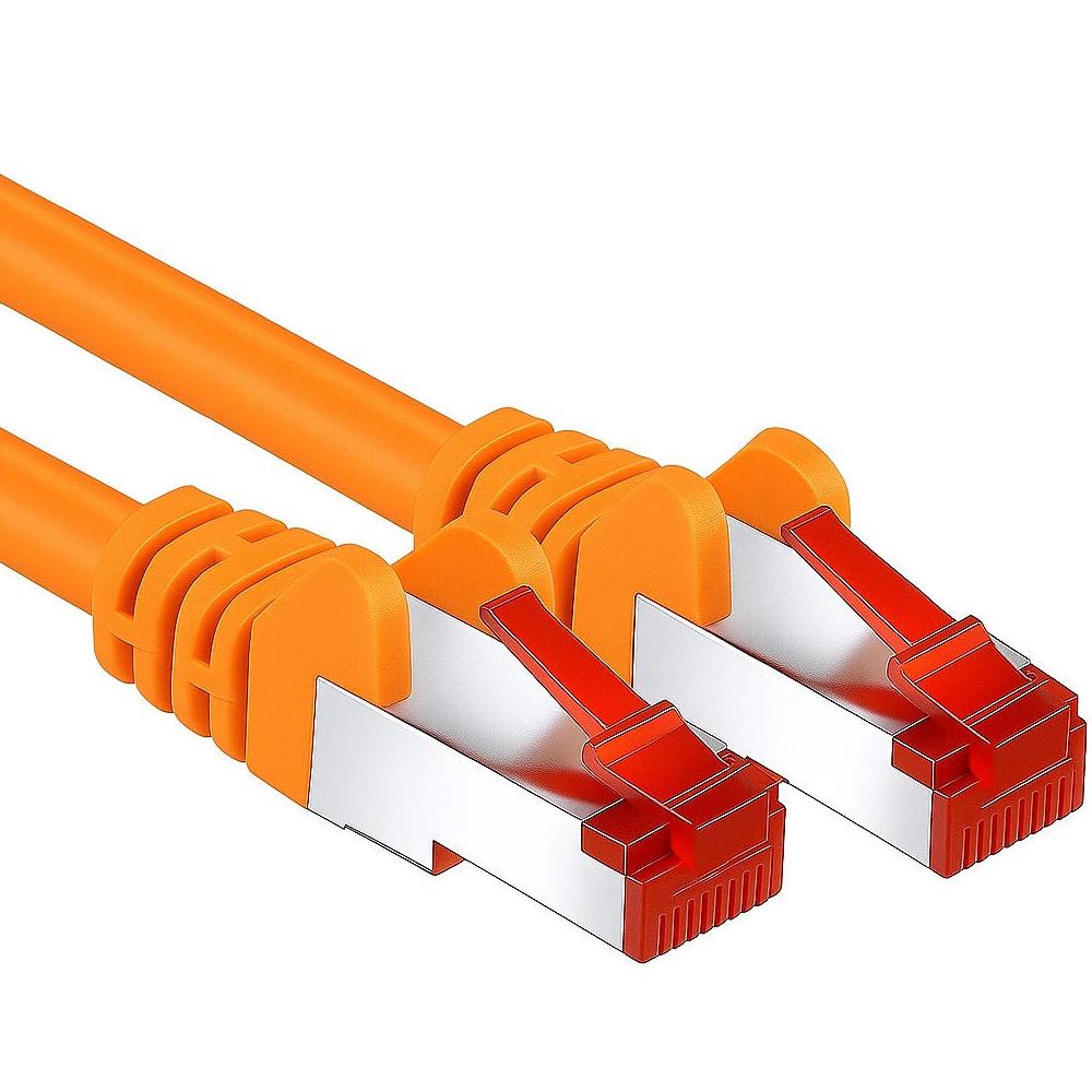 S/FTP kabel - 10 meter - Oranje - Goobay