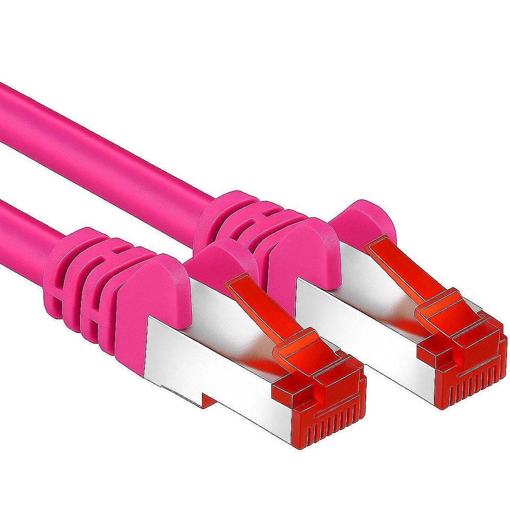 Goobay Câble De Raccordement S/FTP Rouge, 2 Mètres