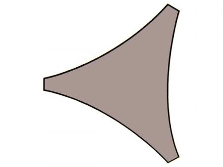 VOILE D'OMBRE TRIANGULAIRE 5 x 5 x 5 m, Couleur : taupe - Perel