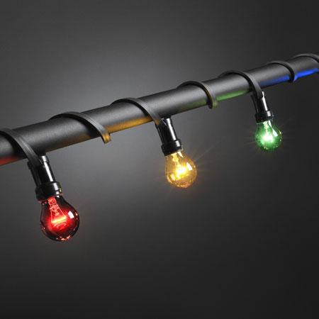 Guirlande lumineuse - lumières de Noël d'intérieur et d'extérieur - 20 lumières - 9,5 mètres - multicolore