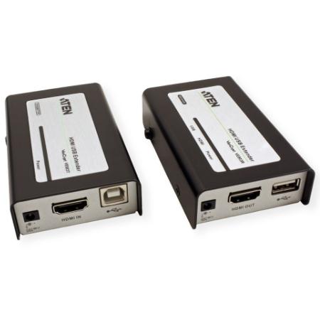 Prolongateur USB via UTP - Émetteur d'entrée : HDMI femelle, USB B