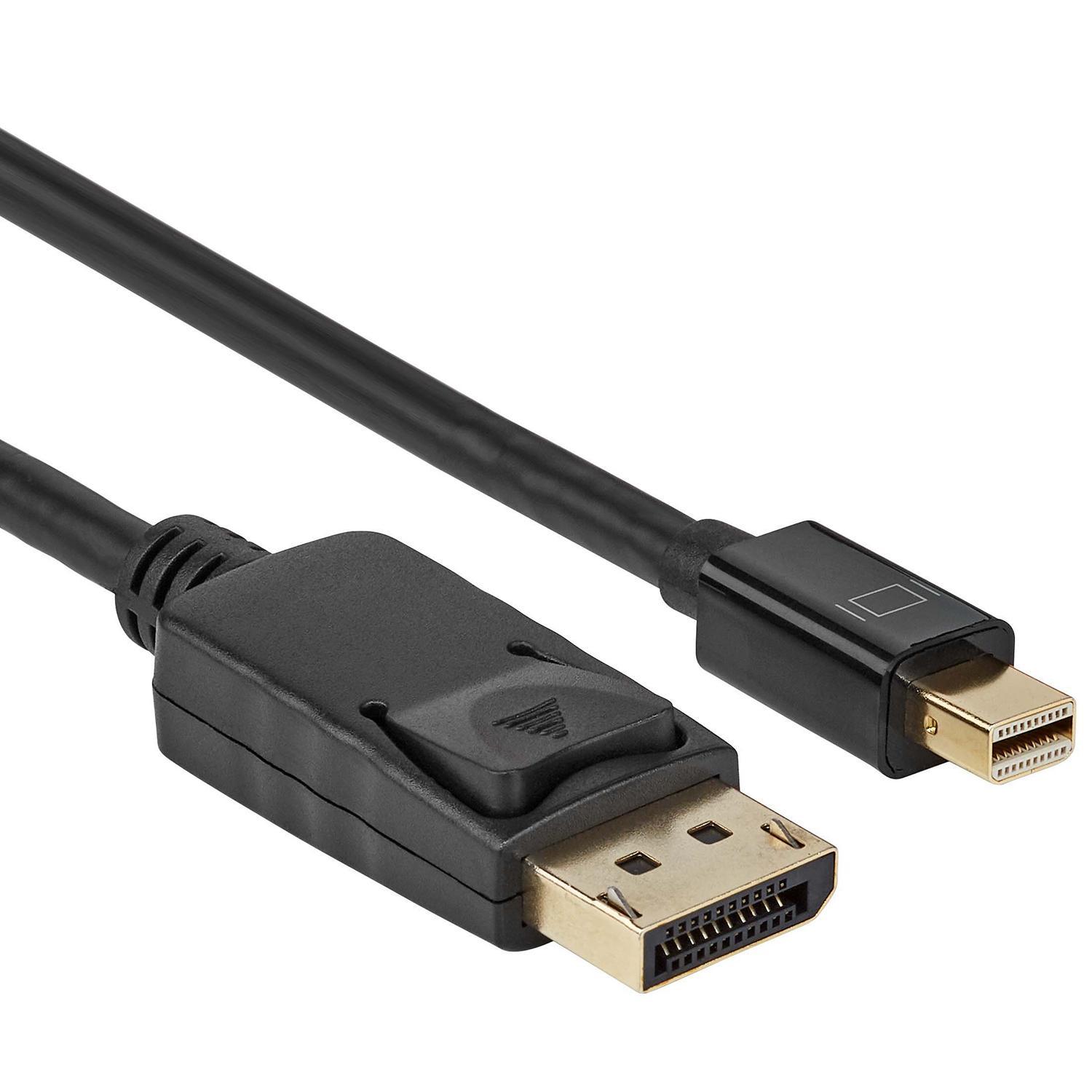 Câble Mini DisplayPort 4K vers DisplayPort - Version : 1.2 - 3840