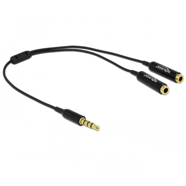 Aux splitter kabel - Delock