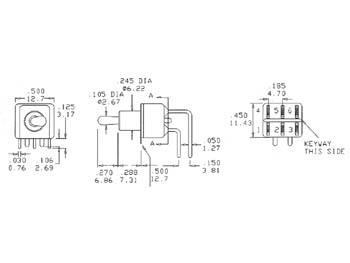 HORIZONTALE AANGEWINKELDE WIPPSCAKELAAR DPDT ON ON - HQ product