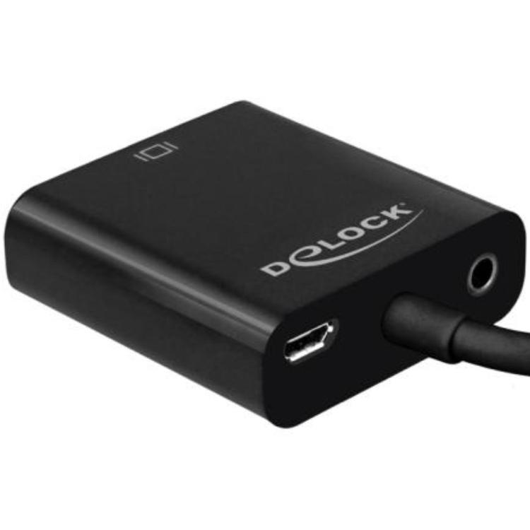 Adaptateur Mini HDMI mâle vers VGA femelle Delock