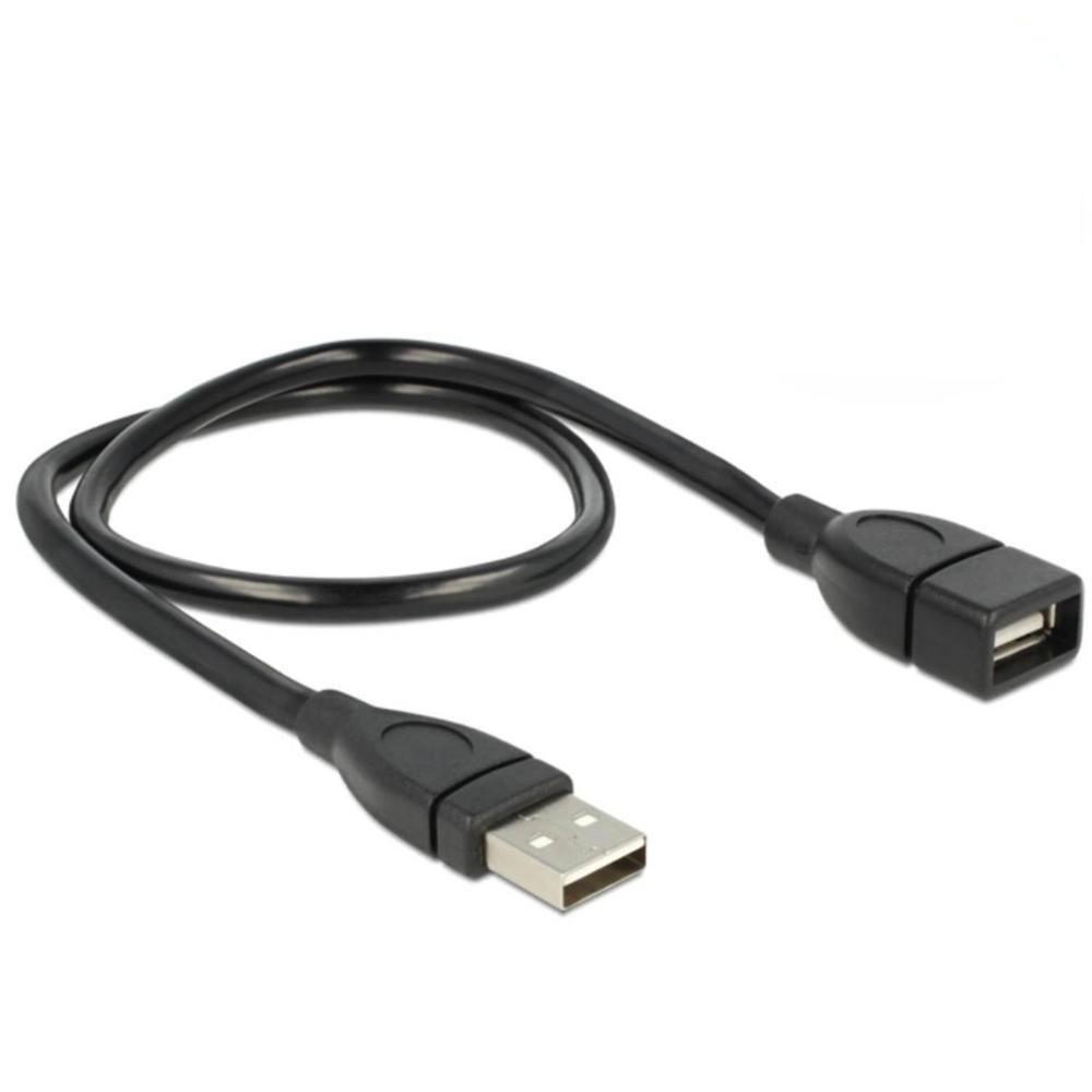 Delock Cable USB 2.0 A male > A female ShapeCable 0.5 m - Delock