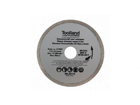 Doorslijpschijf - 13300 Rpm - Ø 115 mm - Toolland