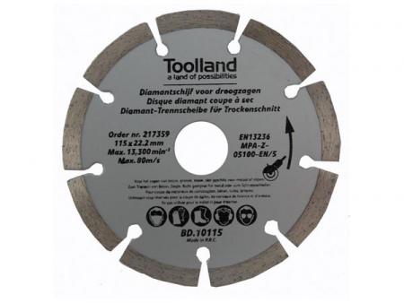 Doorslijpschijf - 13300 Rpm - Ø 115 mm - Toolland
