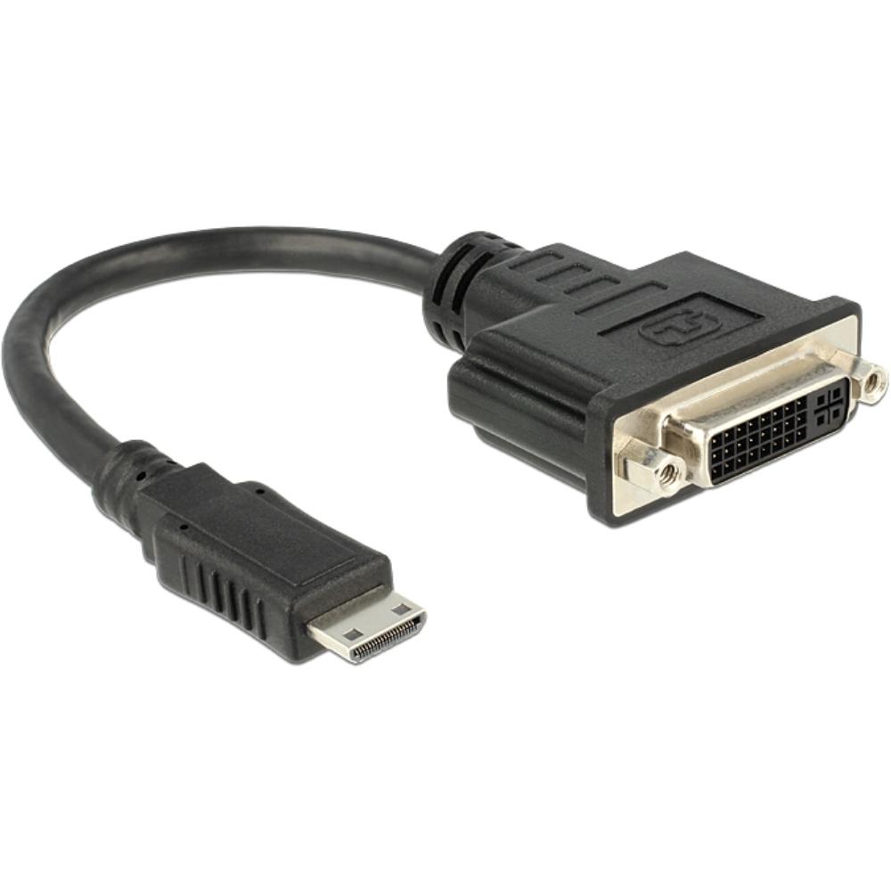 HDMI C mini naar DVI-I verloopstekker - Delock